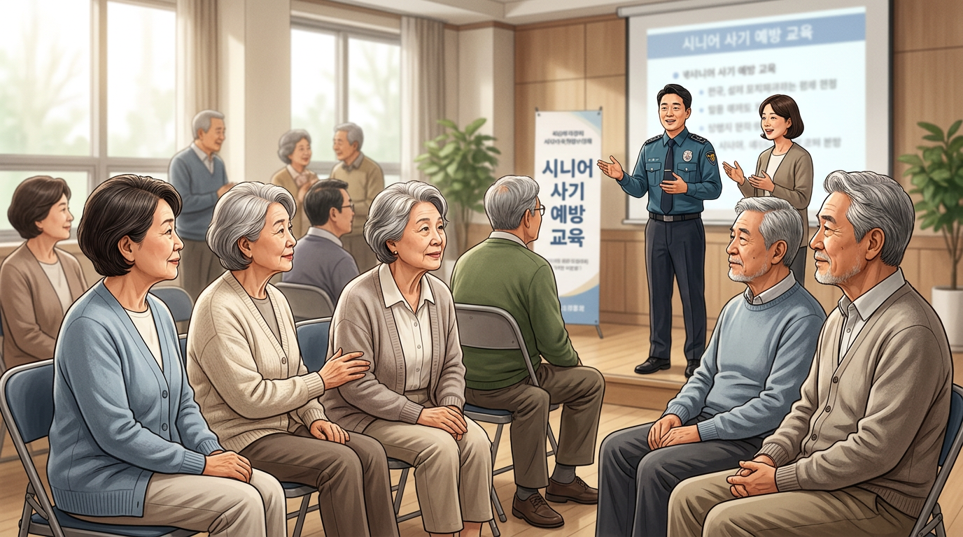 [주의] "모르는 전화 조심하세요" 시니어 사기 예방 교육 열려